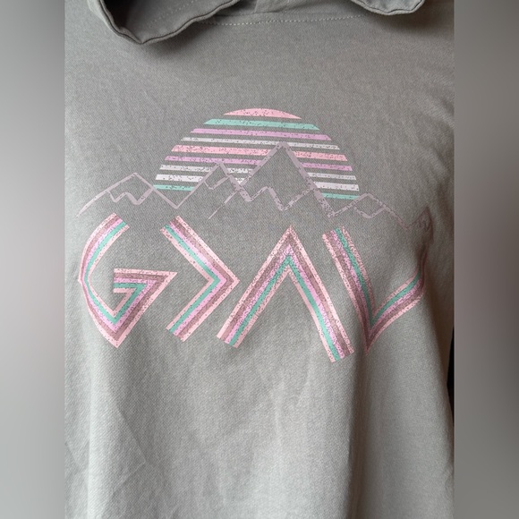 Tops - Women's Gray God Is Greater Hoodie 3X